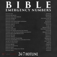Bible Emergency Hotline Numbers Cool Christian 7 Panel Mesh Trucker Snapback Hat