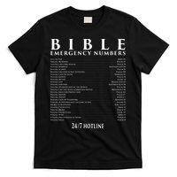 Bible Emergency Hotline Numbers Cool Christian T-Shirt