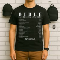Bible Emergency Hotline Numbers Cool Christian T-Shirt