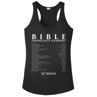 Bible Emergency Hotline Numbers Cool Christian Ladies PosiCharge Competitor Racerback Tank