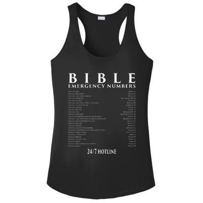 Bible Emergency Hotline Numbers Cool Christian Ladies PosiCharge Competitor Racerback Tank