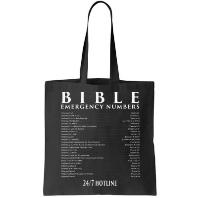Bible Emergency Hotline Numbers Cool Christian Bag