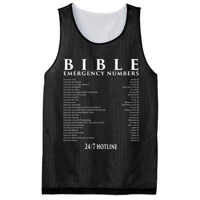 Bible Emergency Hotline Numbers Cool Christian Mesh Reversible Basketball Jersey Tank