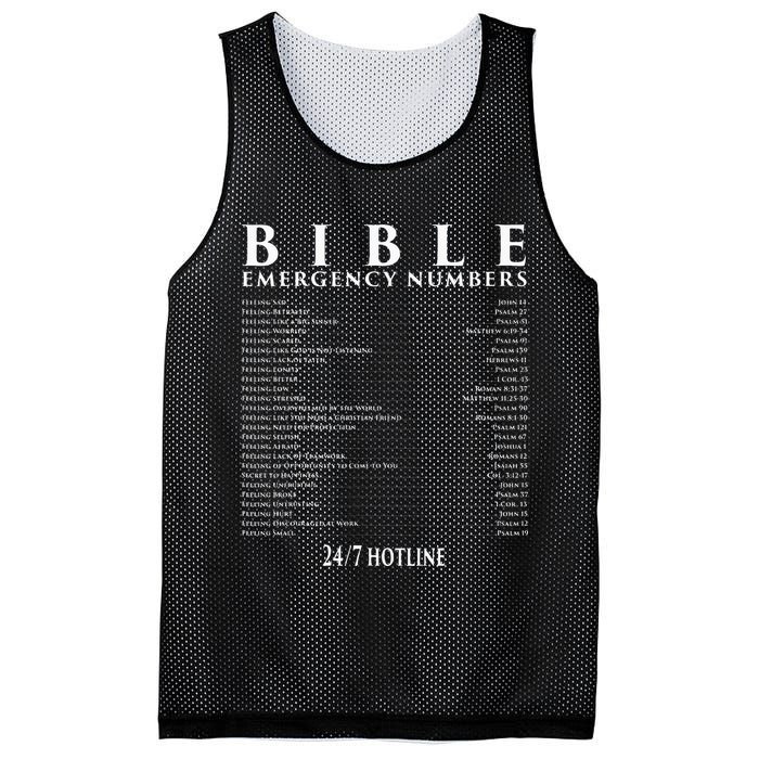 Bible Emergency Hotline Numbers Cool Christian Mesh Reversible Basketball Jersey Tank