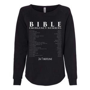 Bible Emergency Hotline Numbers Cool Christian Womens California Wash Sweatshirt