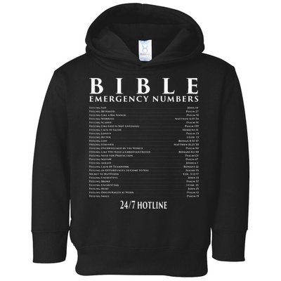 Bible Emergency Hotline Numbers Cool Christian Toddler Hoodie