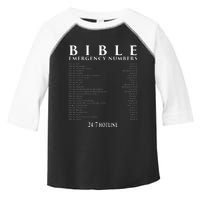 Bible Emergency Hotline Numbers Cool Christian Toddler Fine Jersey T-Shirt