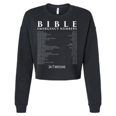 Bible Emergency Hotline Numbers Cool Christian Cropped Pullover Crew
