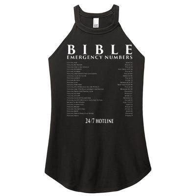 Bible Emergency Hotline Numbers Cool Christian Women's Perfect Tri Rocker Tank