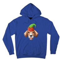 Beagle Elf Hat Christmas Beagle Gift Hoodie