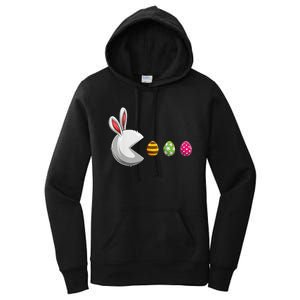 Bunny Egg Hunt Funny Gamer Happy Easter Day Women's Pullover Hoodie