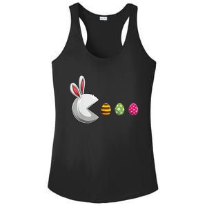 Bunny Egg Hunt Funny Gamer Happy Easter Day Ladies PosiCharge Competitor Racerback Tank