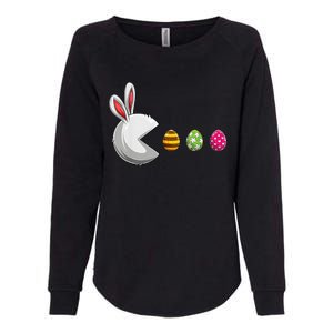 Bunny Egg Hunt Funny Gamer Happy Easter Day Womens California Wash Sweatshirt