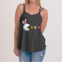 Bunny Egg Hunt Funny Gamer Happy Easter Day Women's Strappy Tank