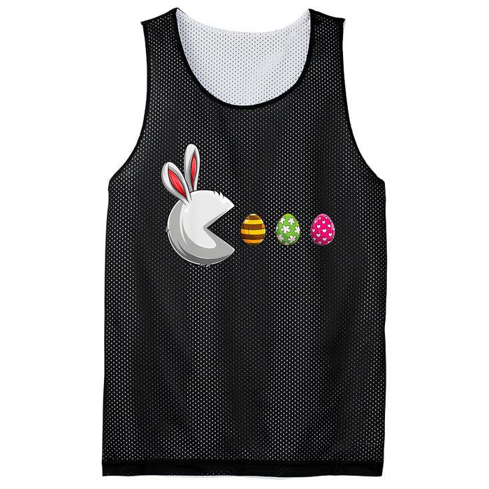 Bunny Egg Hunt Gamer Happy Easter Day Mesh Reversible Basketball Jersey Tank