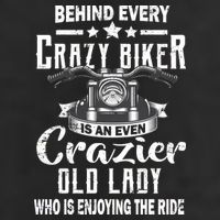 Behind Every Crazy Biker Is An Even Crazier Old Lady Adult Drive Performance Visor