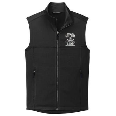 Behind Every Crazy Biker Is An Even Crazier Old Lady Collective Smooth Fleece Vest