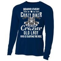 Behind Every Crazy Biker Is An Even Crazier Old Lady Cooling Performance Long Sleeve Crew