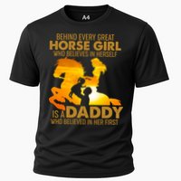 Behind Every Great Horse Girl Is A Daddy Who Believed In Her First Cooling Performance Crew T-Shirt