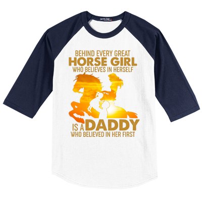 Behind Every Great Horse Girl Is A Daddy Who Believed In Her First Baseball Sleeve Shirt