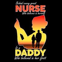 Behind Every Great Nurse Is A Daddy Cooling Performance Crew T-Shirt