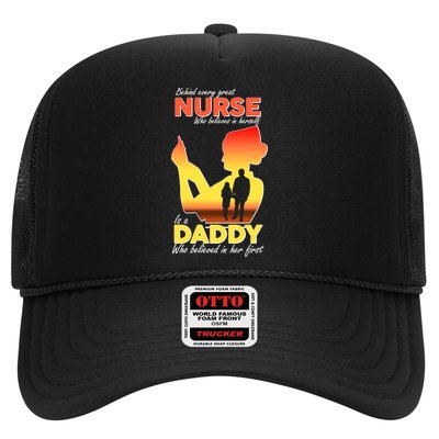 Behind Every Great Nurse Is A Daddy Trucker Hat