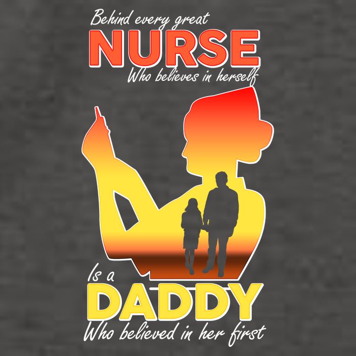 Behind Every Great Nurse Is A Daddy Vector Backpack