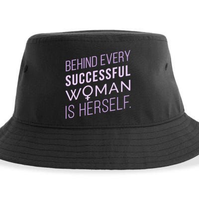 Behind Every Successful Woman Is Herself Sustainable Bucket Hat