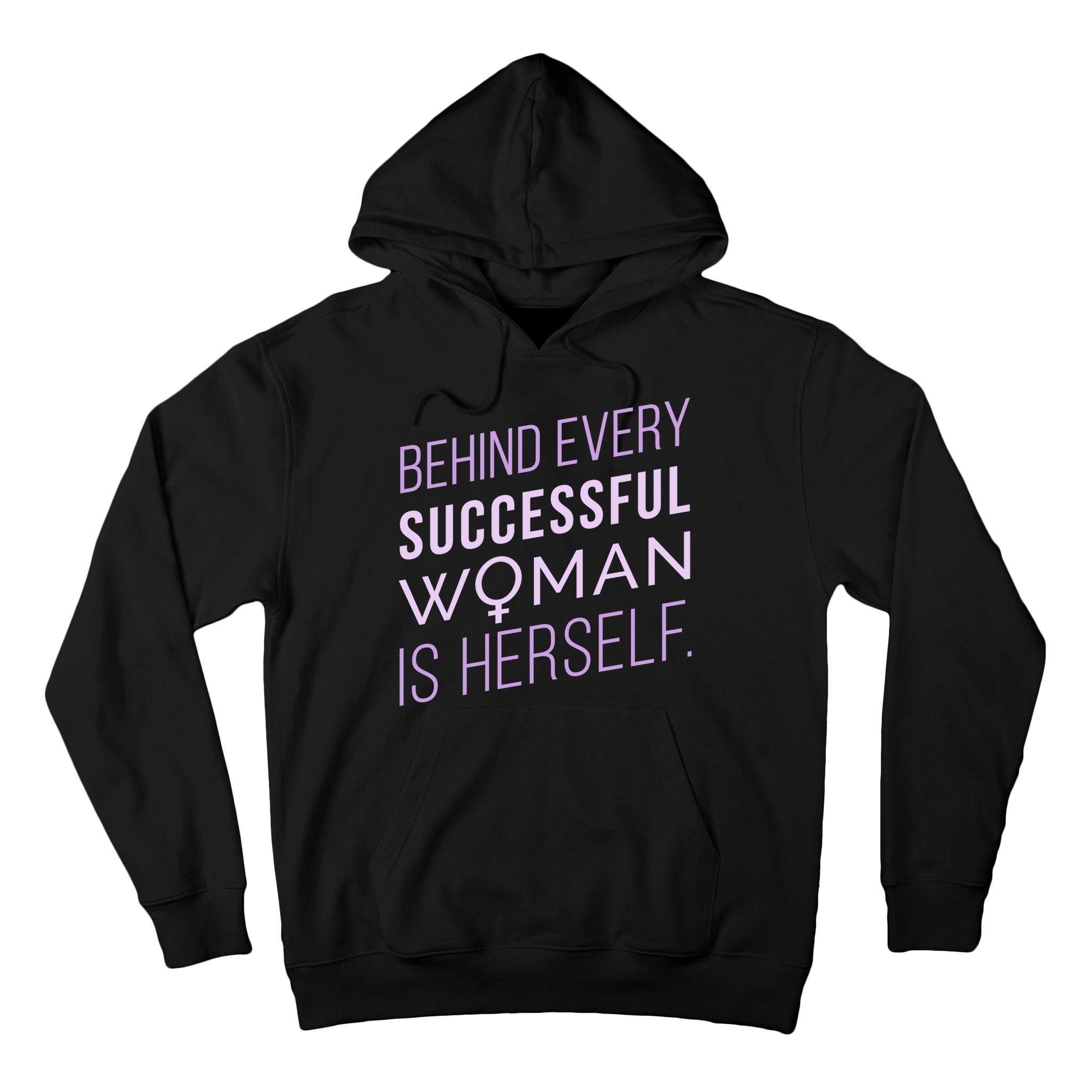 Behind Every Successful Woman Is Herself Tall Hoodie