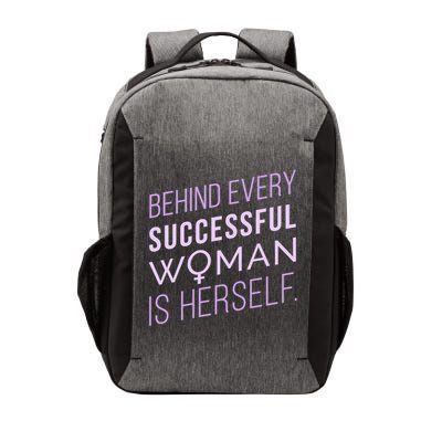 Behind Every Successful Woman Is Herself Vector Backpack