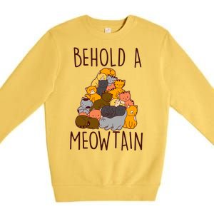 Behold A Meowtian Cats Premium Crewneck Sweatshirt