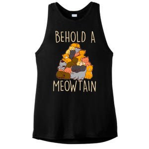 Behold A Meowtian Cats Ladies PosiCharge Tri-Blend Wicking Tank