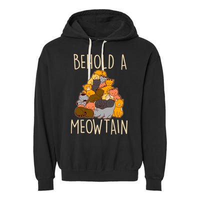 Behold A Meowtian Cats Garment-Dyed Fleece Hoodie