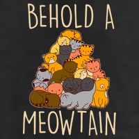 Behold A Meowtian Cats Garment-Dyed Fleece Hoodie