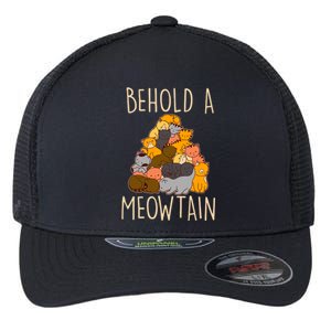 Behold A Meowtian Cats Flexfit Unipanel Trucker Cap