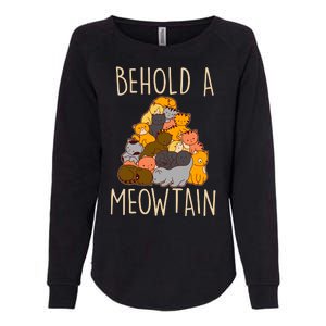 Behold A Meowtian Cats Womens California Wash Sweatshirt