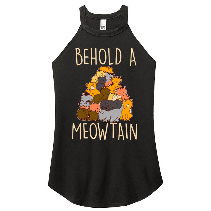 Behold A Meowtian Cats Women's Perfect Tri Rocker Tank