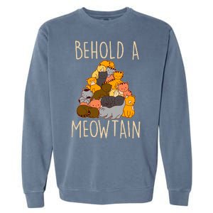 Behold A Meowtian Cats Garment-Dyed Sweatshirt