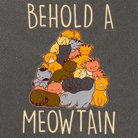 Behold A Meowtian Cats Cotton Canvas Backpack