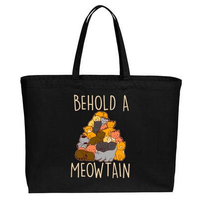 Behold A Meowtian Cats Cotton Canvas Jumbo Tote