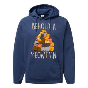 Behold A Meowtian Cats Performance Fleece Hoodie