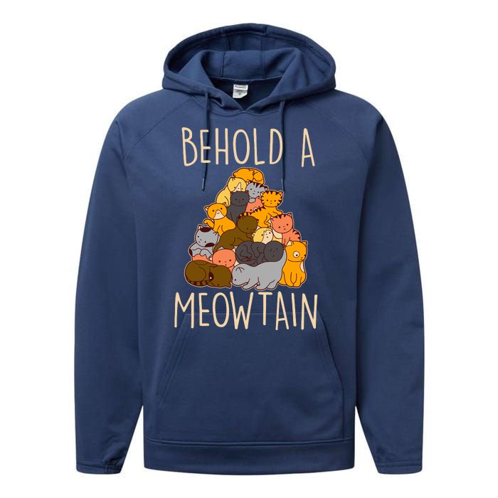 Behold A Meowtian Cats Performance Fleece Hoodie