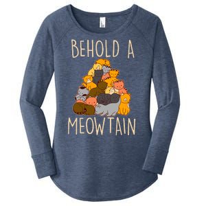 Behold A Meowtian Cats Women's Perfect Tri Tunic Long Sleeve Shirt