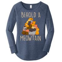 Behold A Meowtian Cats Women's Perfect Tri Tunic Long Sleeve Shirt