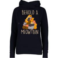 Behold A Meowtian Cats Womens Funnel Neck Pullover Hood