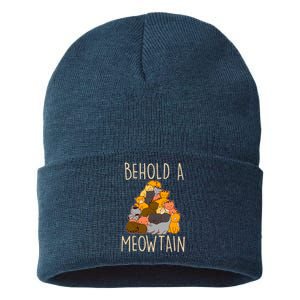 Behold A Meowtian Cats Sustainable Knit Beanie