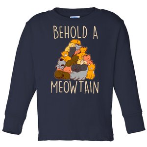 Behold A Meowtian Cats Toddler Long Sleeve Shirt