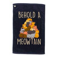 Behold A Meowtian Cats Golf Towel