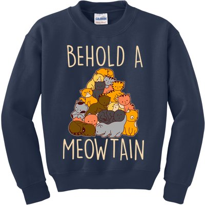 Behold A Meowtian Cats Kids Sweatshirt