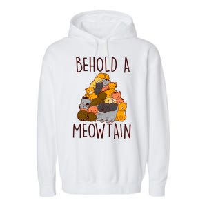 Behold A Meowtian Cats Garment-Dyed Fleece Hoodie